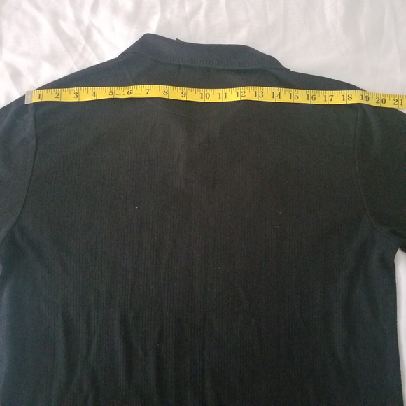 Men's Clairborne Black Polo Shirt Large - Picture 7 of 8